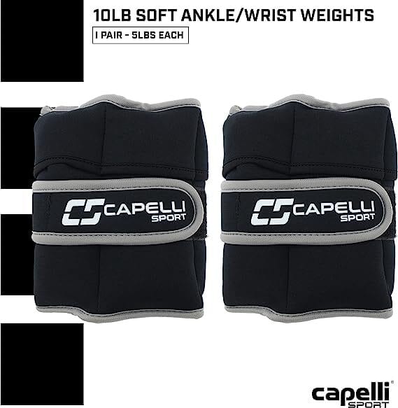 Pesas de Muñeca de Tobillo Suave Ajustable 10 LB Capelli Sport - Imagen 2