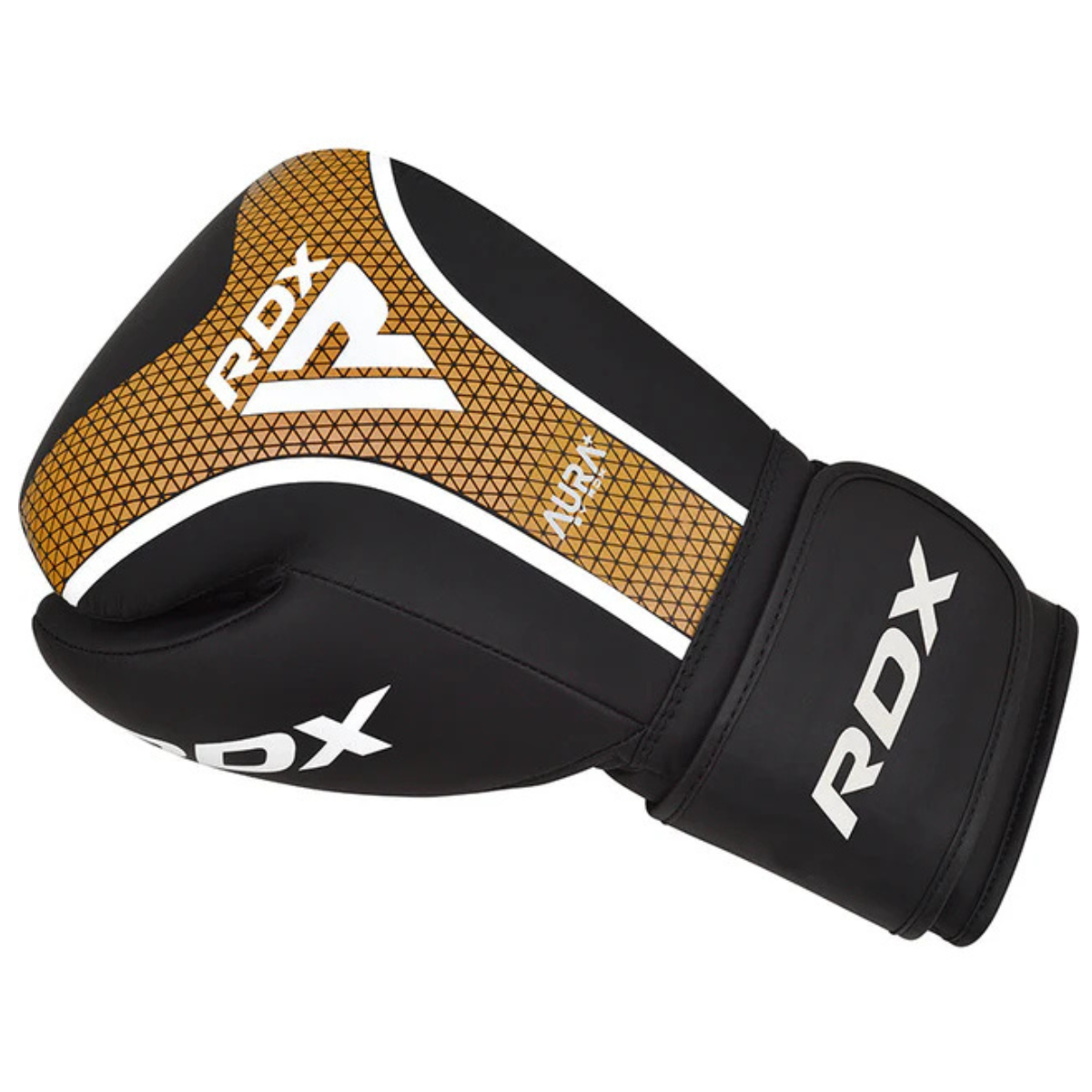 Guantes de Boxeo Sparring RDX Aura Plus T17 BlackGolden - Imagen 2